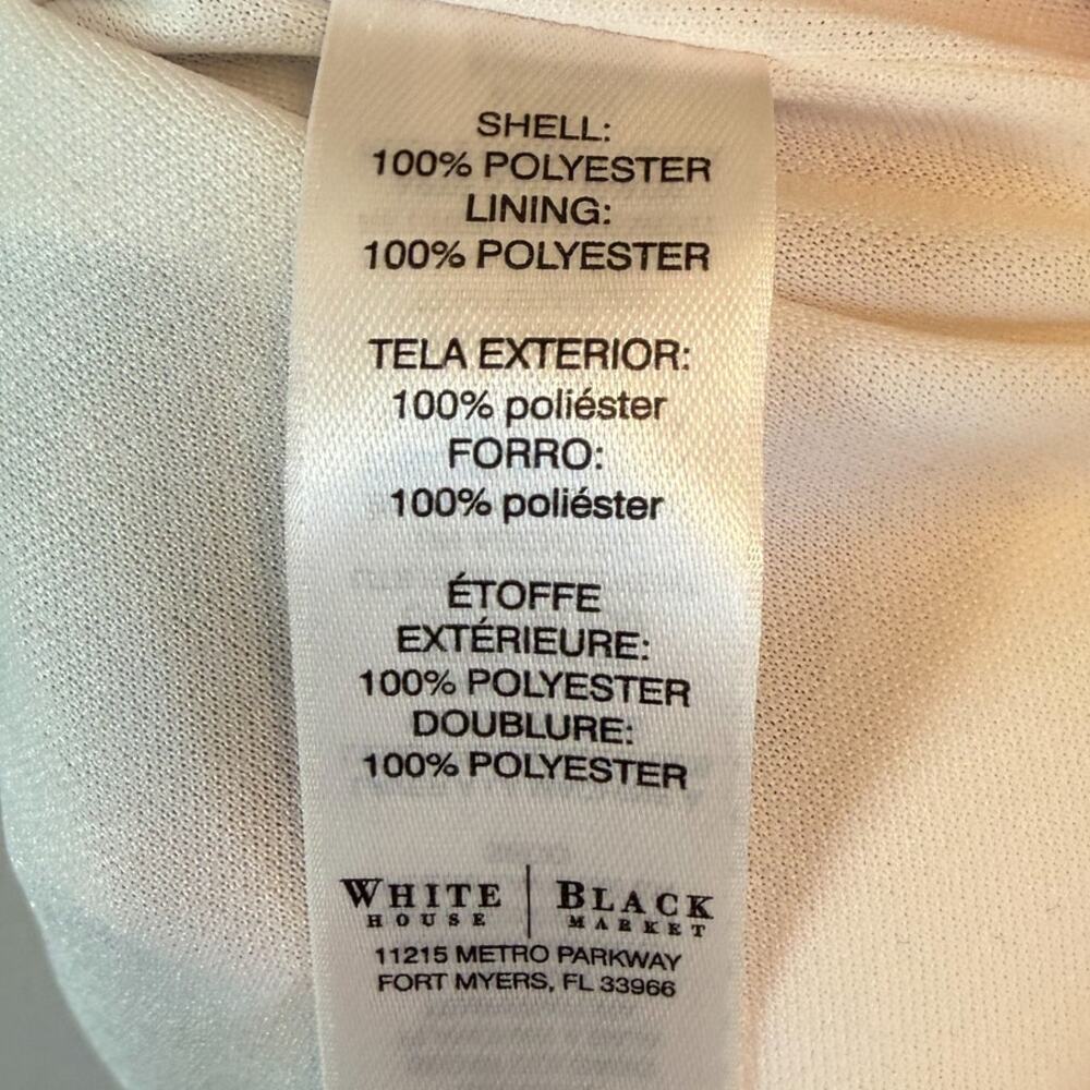 NEW White House Black Market Purple Geometric Shift Dress size 4 Halter - Picture 6 of 7